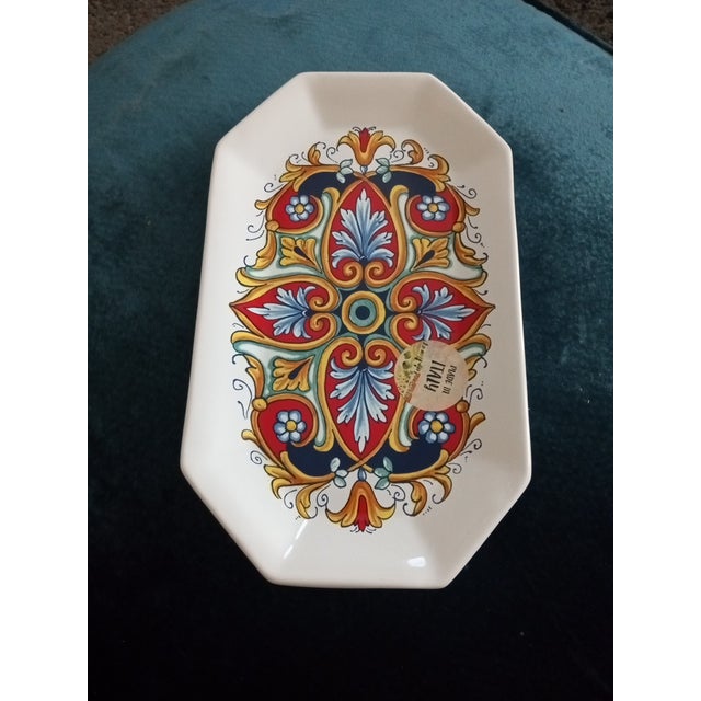 GORGEOUS NEW Nova Deruta Made in Italy 7"x12" Platter This stunning Nova Deruta ceramic platter, made in Italy, measures...