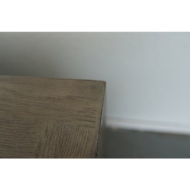 Restoration Hardware Herringbone 4-Door Media Console For Sale - Image 13 of 14