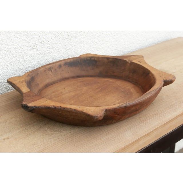 Traditional Vintage Sculptural Bowl With "Star" Handles For Sale - Image 3 of 5