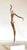 Contemporary Ballerina Rosé Bronze Sculpture on Marble by Gyunay Aliev For Sale - Image 3 of 4