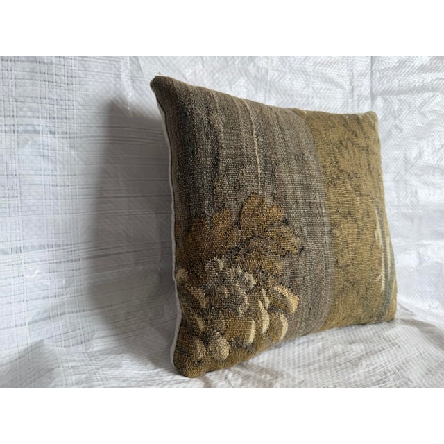 Baroque 17th Century Antique Brussels Baroque Tapestry Pillow For Sale - Image 3 of 6