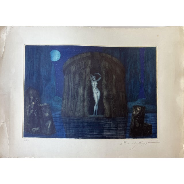 Ernst Fuchs, The Birth of Venus, Engraving For Sale