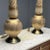 Italian Mid-Century Modern, Large Table Lamps, Gold Glass, Brass, Italy, 1960s For Sale - Image 9 of 11