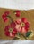 19th Century 1850s Antique Aubusson Floral Lumbar Pillow in Olive Gold Design For Sale - Image 5 of 7
