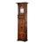 Early 19th Century French Empire Walnut Tall Case Grandfather Clock For Sale