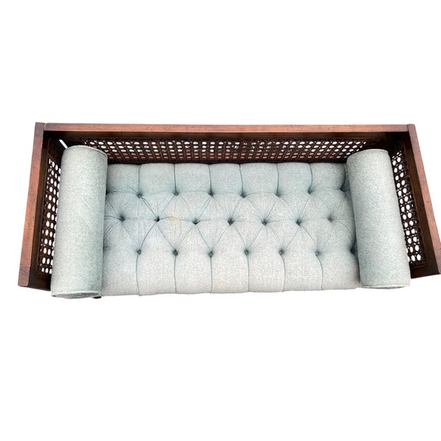 Mid Modern Cane Side Bench For Sale - Image 14 of 16