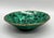 Green Organic Modern Green Malachite and Brass Bowl/ Vide Roche For Sale - Image 8 of 10