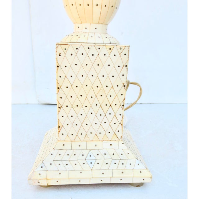 Vintage Indian Goa Table Lamp For Sale - Image 9 of 11