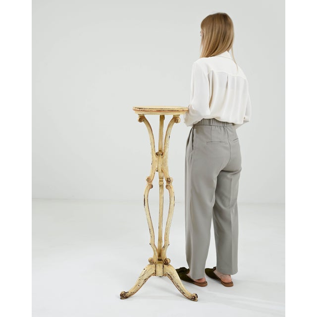 19th Century French Wood Patinated Pedestal For Sale In Greensboro - Image 6 of 11