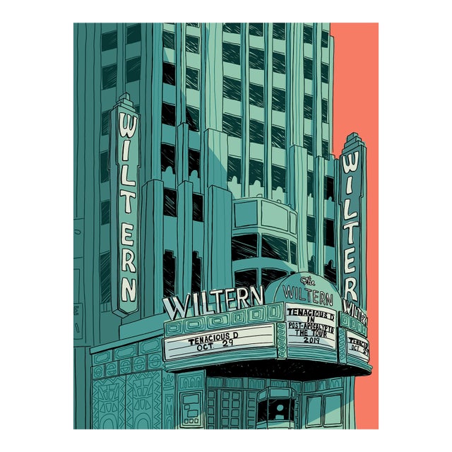 Wiltern Theater Limited Edition Print on Entrada Rag by Marz Jr. For Sale