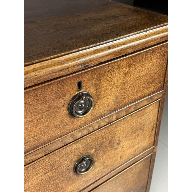 English Oak Chest of Drawers, 19th Century For Sale - Image 9 of 14