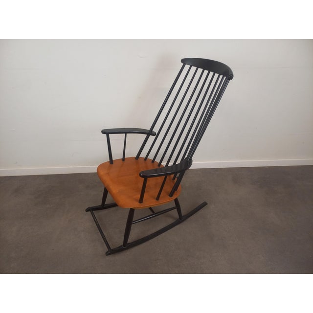 Scandinavian Rocking Chair by Ilmari Tapiovaara for Asko, 1950s For Sale - Image 10 of 15