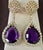 38 Carat Natural Amethyst & 9 Ct Diamond Cocktail Earring, 14 Karat Yellow Gold For Sale - Image 18 of 18