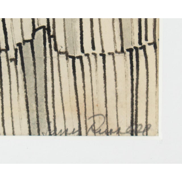 Watercolor and Ink Drawing by James Spencer Russel For Sale In Indianapolis - Image 6 of 8