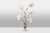 Large Lamp in Silver-Plated Brass and Silk by Antonio Pavia, 1970s For Sale - Image 4 of 10
