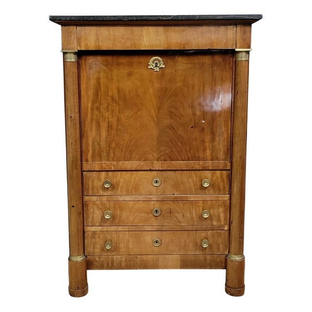 Empire Mahogany Secretary, 1820 For Sale