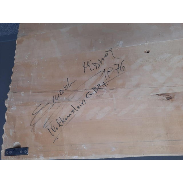 Handcrafted Signed Wall Sculpture by Emrich Mussner, 1976 For Sale - Image 9 of 18