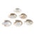 Set of 6 Hand-Made Mother‑of‑Pearl Fish Bowls — Caviar or Appetizer Dishes, 4.5” Wide for Palm Beach & Coastal Styles - See Pics! For Sale