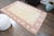 1970s Vintage Turkish Handmade Wool Cotton Pink Beige Area Rug For Sale - Image 10 of 11