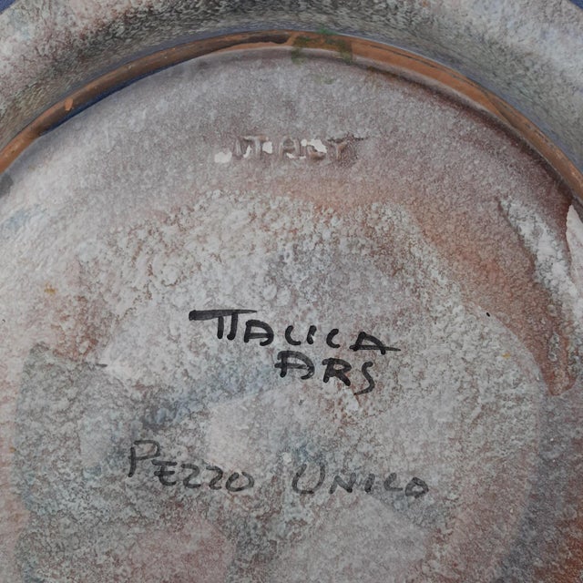 1950s Italian Ceramic Plate by Italica Ars Lazzaro, 1950 For Sale - Image 5 of 12