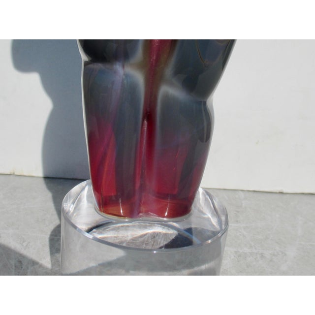 Dino Rosin Art Glass Female Sculpture For Sale - Image 9 of 13