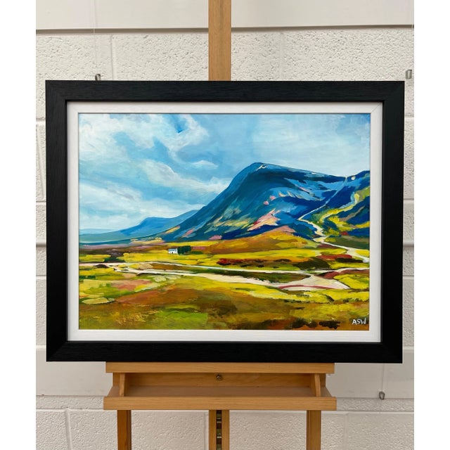 2020s Angela Wakefield Colourful Abstract Landscape Painting of Scottish Highlands Contemporary Artist, 2021 For Sale - Image 5 of 11