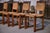 Oak and Rush Chairs in the style of Charles Dudouyt, 1950s, Set of 5 For Sale - Image 11 of 18