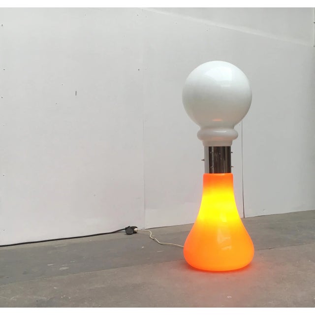 Mid-Century Italian Glass Floor Lamp attributed to Mazzega For Sale - Image 15 of 15