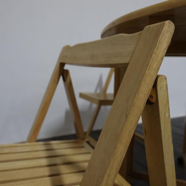 Scandinavian Folding Table and Chairs, 1980s, Set of 2 For Sale - Image 11 of 16