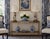 Chinoiserie 1940s Chinoiserie Famille Rose Figural Lamps God & Goddess of Longevity With Pagoda Shades - a Pair For Sale - Image 3 of 13