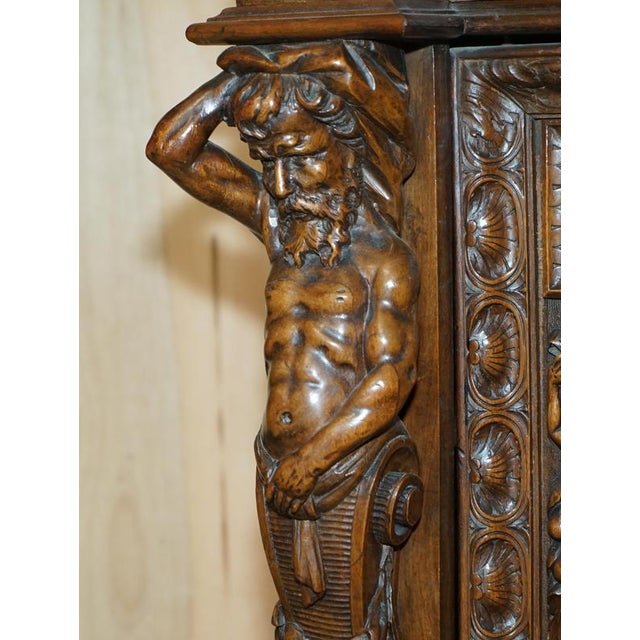 Antique French Sideboard in Walnut, 1850 For Sale - Image 6 of 18