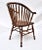 19th C. Windsor Style Accent Chair With Dolphin Head Arms For Sale - Image 9 of 13