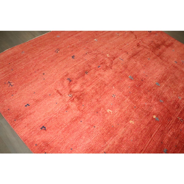 Late 20th Century Late 20th Century Room Size One of a Kind Gabbeh - 8'4" x 10'7" For Sale - Image 5 of 8
