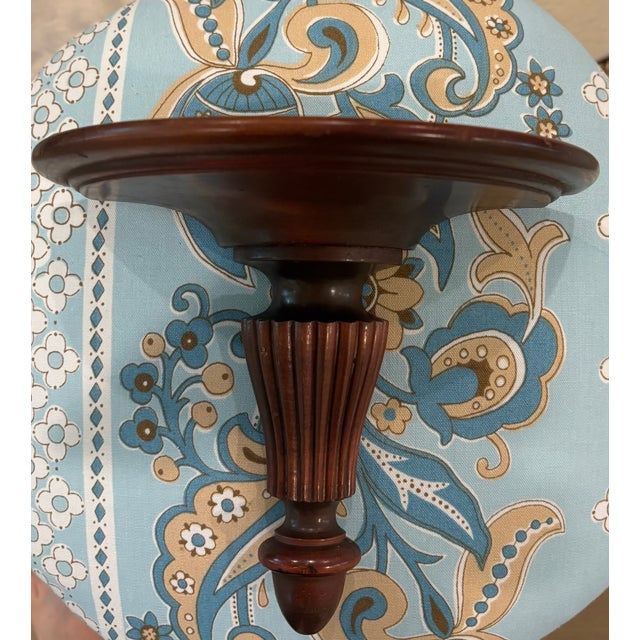 English Antique Neoclassical Carved Mahogany Wall Shelves - A Pair For Sale - Image 3 of 11