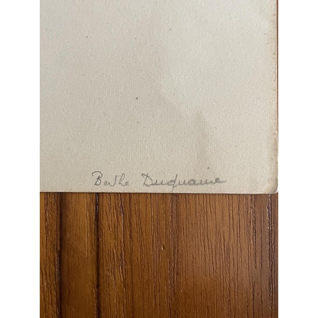 Berthe Duquaine, Figurative Composition, 1950s, Pencil on Paper For Sale - Image 16 of 18