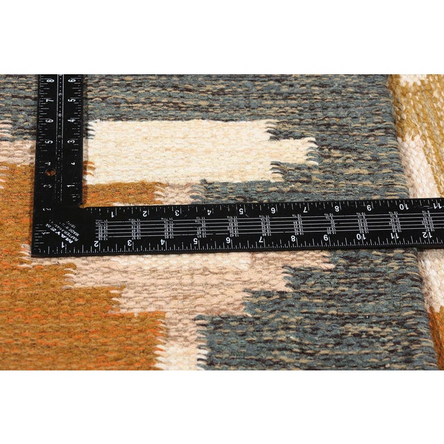 Vintage Swedish Scandinavian Rollakan Rug - 05'06 X 07'07 For Sale In Dallas - Image 6 of 9