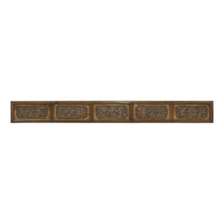 Long Antique Open Carved Panel in Five Sections For Sale