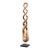 Twisting Carved Mahogany Sculpture on Stand For Sale