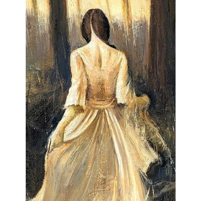 Matthew Paoletti "Untitled" Contemporary Surreal Abstract of a Woman Running Through a Forest, 2021 For Sale - Image 10 of 11