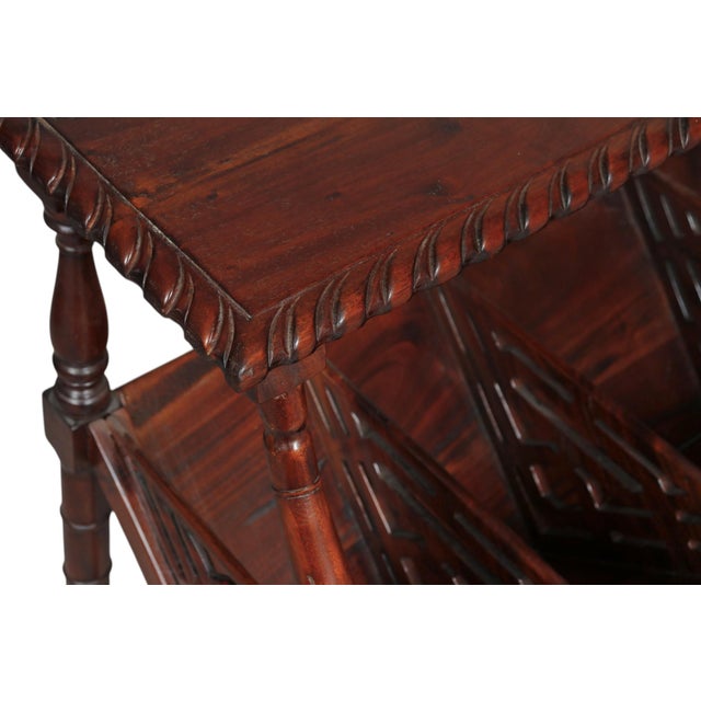 English Chinese Chippendale Mahogany Library Bookcase For Sale - Image 3 of 8