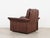 Brown Swiss Brown Leather Armchair from de Sede, 1970s For Sale - Image 8 of 18