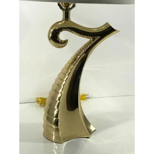 Mid-Century Modern Brass Surrealist "Seven Serpent Motif ...