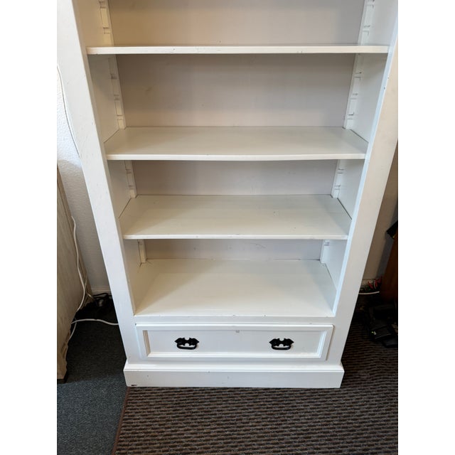 Contemporary Bookshelf With Drawer, White For Sale In San Francisco - Image 6 of 12
