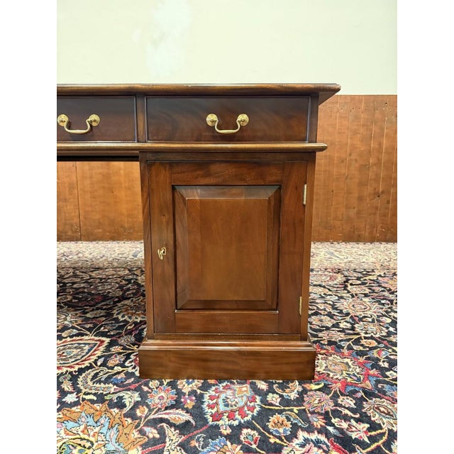 Large English Partner Desk For Sale - Image 11 of 18