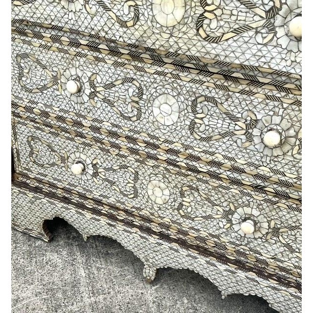 Vintage Mother of Pearl Inlay Chest of Drawers For Sale In West Palm - Image 6 of 14