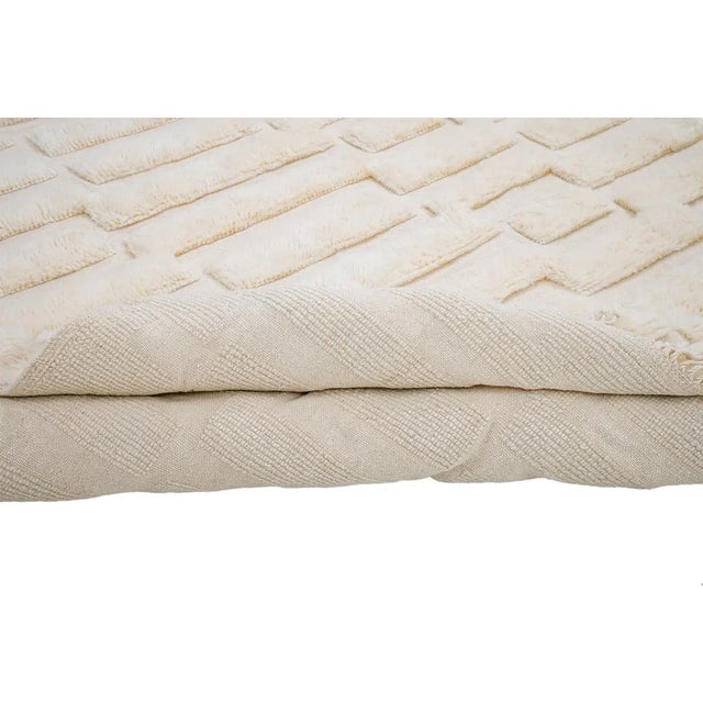 Hand-Knotted Wool Rug by Azele Studio For Sale - Image 9 of 11