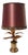 Table Lamp with Sculptural Leaf Base by Willy Daro For Sale