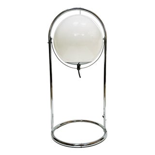 Mid-Century Space Age Modern Spherical Floor Lamp in Glass and Chrome, Germany, 1960s For Sale