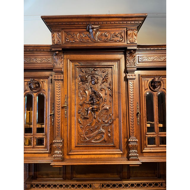 Late 19th Century FrenchJacobean Style Hutch Chairish