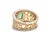 18k Renaissance Inspired Ring W/Emerald Center, Size 7.25 For Sale - Image 10 of 11